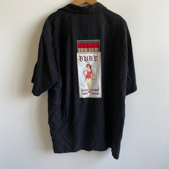 Mens Tommy Bahama 100% Silk Short Sleeve Button Up - Picture 2 of 5